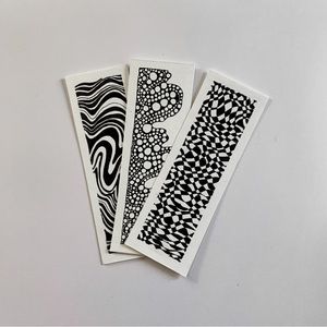 handmade abstract bookmarks